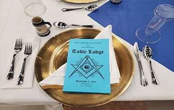 Annual Table Lodge at Hillsborough Lodge No. 25 Tampa Florida
